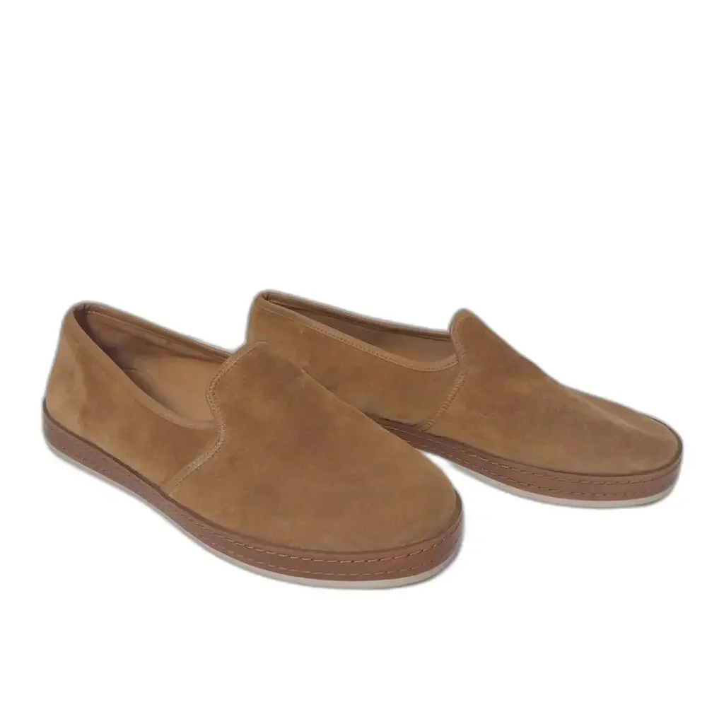 Vince Tan Suede Loafers slip on minimalist 10